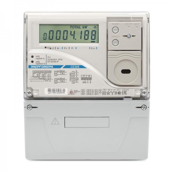  Счетчик CE308 S31.543.OG.SYVF GS01 IEC Энергомера 101005007011909 