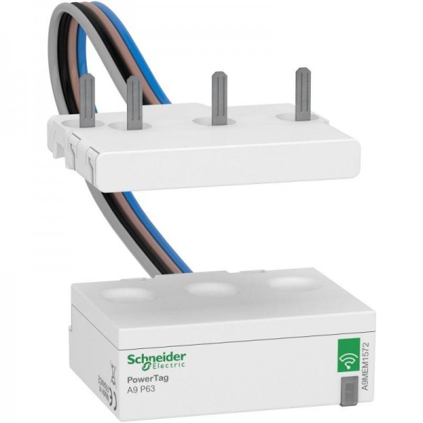  Датчик беспроводной ACTI9 POWERTAG 63А DPN 3P+N / 4P ниже аппарата =S= SchE A9MEM1572 