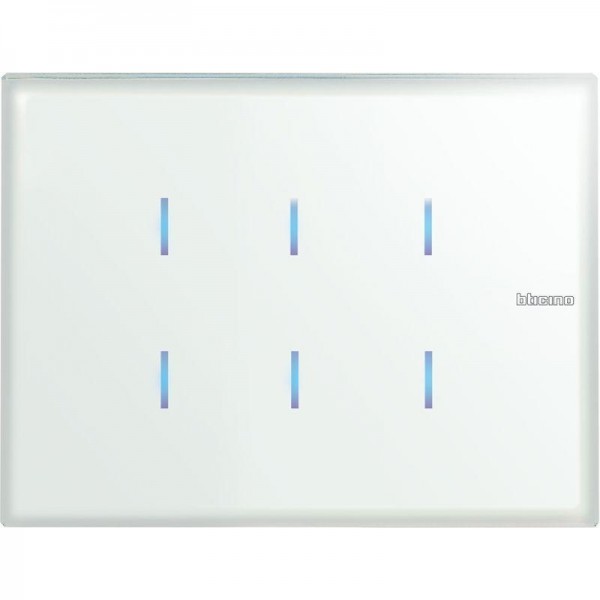  Панель управления сенсорная KNX Axolute 6-кан. стекло Whice BTC Leg HC4657M3KNX 