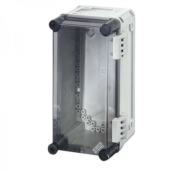  Корпус пластиковый Mi 300х165х170 IP65 сер. с прозр. крышкой на шарнирных петлях Mi 9100 HENSEL 20001043 