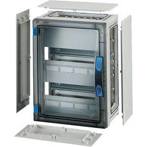  Корпус пластиковый 366х276х186 N+PE ручное запирание сер. с прозр. дверью FP 1218 HENSEL 68000158 