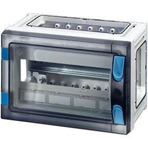  Корпус пластиковый 180х270х186 N+PE ручное запирание сер. с прозр. дверью FP 1109 HENSEL 68000177 