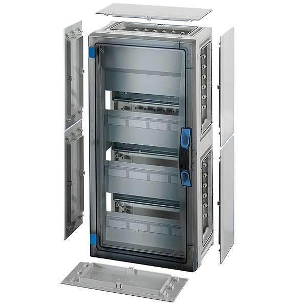  Корпус пластиковый 546х276х186 N+PE ручное запирание сер. с прозр. дверью FP 1317 HENSEL 68000145 