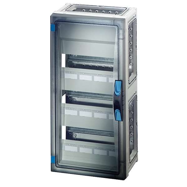  Корпус пластиковый 540х270х186 N+PE ручное запирание сер. с прозр. дверью FP 1316 HENSEL 68000126 