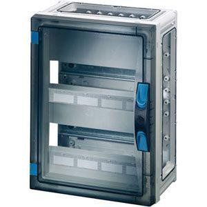  Корпус пластиковый 360х270х186 N+PE ручное запирание сер. с прозр. дверью FP 1249 HENSEL 68000181 