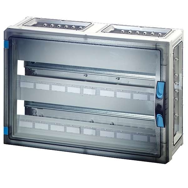  Корпус пластиковый 360х540х186 N+PE ручное запирание сер. с прозр. дверью FP 1406 HENSEL 68000127 