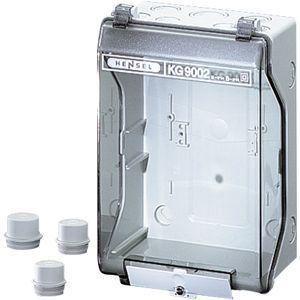  Корпус пластиковый пустой 253х168х115 IP55/IP65 сер. с непрозр. крышкой KG 9002 IN HENSEL 33001001 