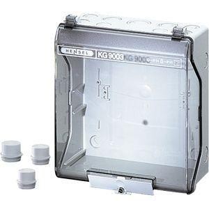  Корпус пластиковый KV пустой IP55/IP65 сер. с прозр. крышкой KG 9003 HENSEL 3300141 
