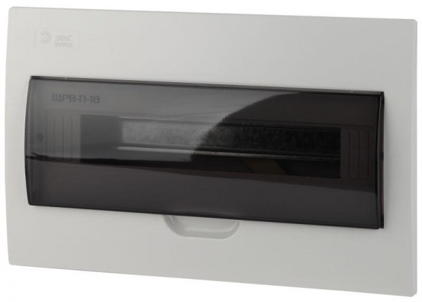  Бокс ЩРВ-П-18 мод. встраив. пластик IP41 SIMPLE NO-box_simple-plastic_18_flush ЭРА Б0041515 