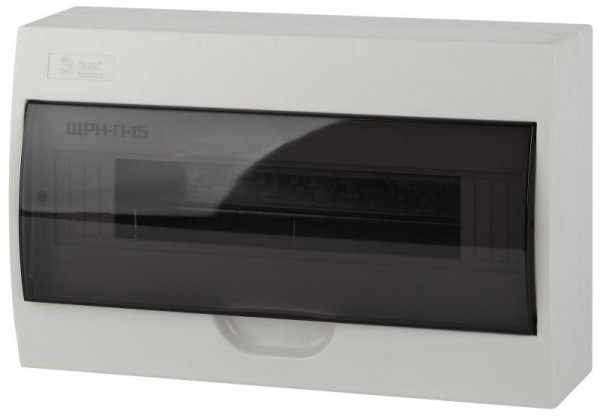  Бокс ЩРН-П-15 мод. навесной пластик IP41 SIMPLE NO-box_simple-plastic_15_surface ЭРА Б0041526 