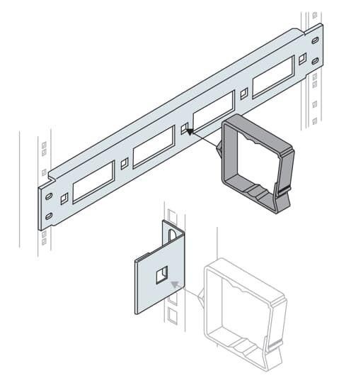  Панель для держателей кабеля 1HE ABB EV0035 