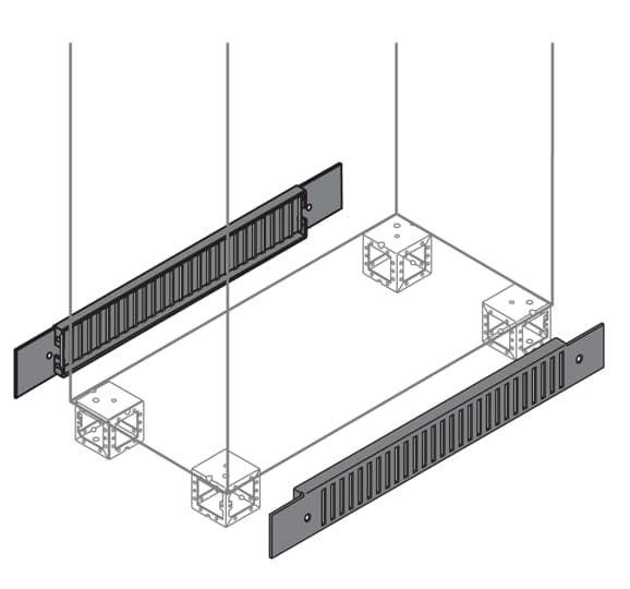  Фланец цоколя вент.100х800мм (уп.2шт) ABB ZN0008 