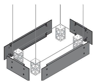  Фланец цоколя 200х500мм (уп.2шт) ABB ZN5002 