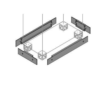  Фланец цоколя торц. 100х1600мм (уп.2шт) ABB ZN1600 