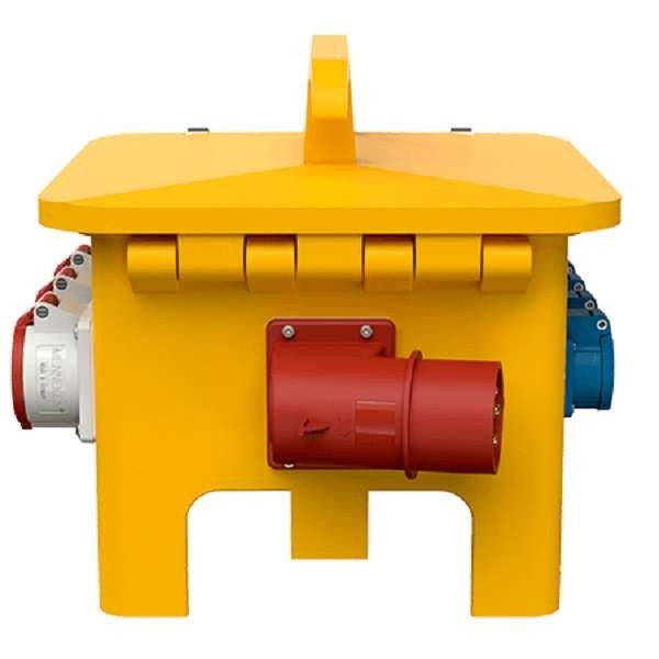  Комбинация розеток EverGUM 4хSCHUKO16А 2хСЕЕ32А 2хСЕЕ16А вилка СЕЕ32А IP44 360х340х330мм желт. Mennekes 70445 