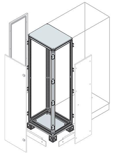  Каркас каб. секции 2200х300х600мм ABB ER3062K 