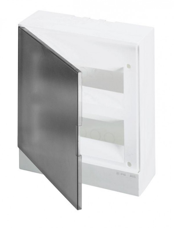  Бокс настенный Basic E 24М сер. прозр. дверь (с клемм) ABB 1SZR004002A2207 