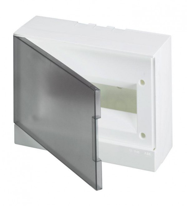  Бокс настенный Basic E 12М сер. прозр. дверь (с клемм) ABB 1SZR004002A2204 
