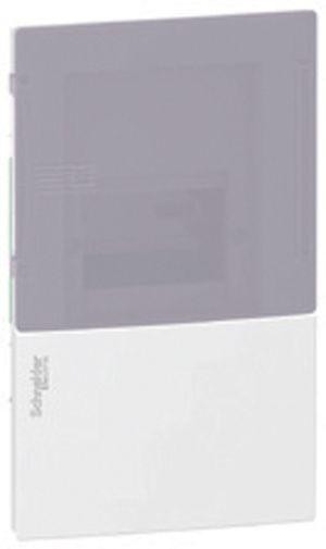  Щит Mini Pragma 1 ряд 4мод. встраив. с бел. двер. SchE MIP22104 