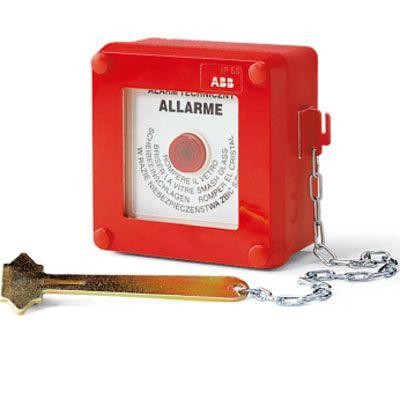  Бокс LIVORNO аварийный настен. с кнопкой IP55 красн. ABB 13180 