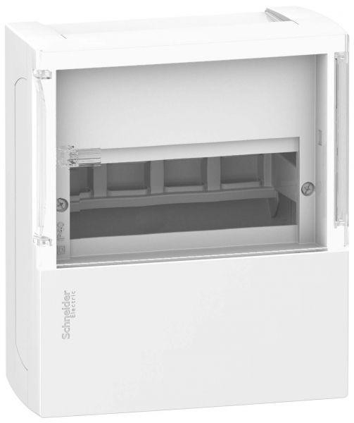  Бокс ОП MINI PRAGMA 1 ряд 4мод. бел. с дым. двер. IP40 SchE 13366/MIP12104S 