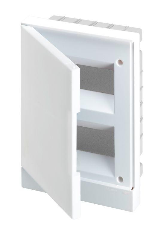  Бокс в нишу Basic E 16М бел. непрозр. дверь (с клемм) ABB 1SZR004002A1105 