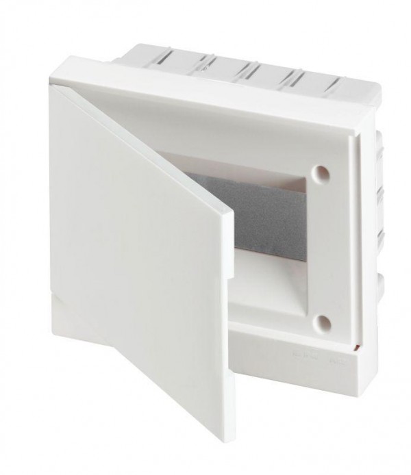  Бокс в нишу Basic E 8М бел. непрозр. дверь (с клемм) ABB 1SZR004002A1103 