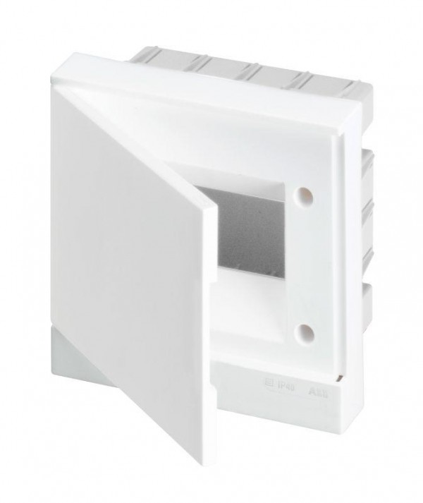  Бокс в нишу Basic E 6М бел. непрозр. дверь (с клемм) ABB 1SZR004002A1102 