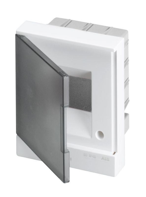  Бокс в нишу Basic E 4М сер. прозр. дверь (с клемм) ABB 1SZR004002A1201 