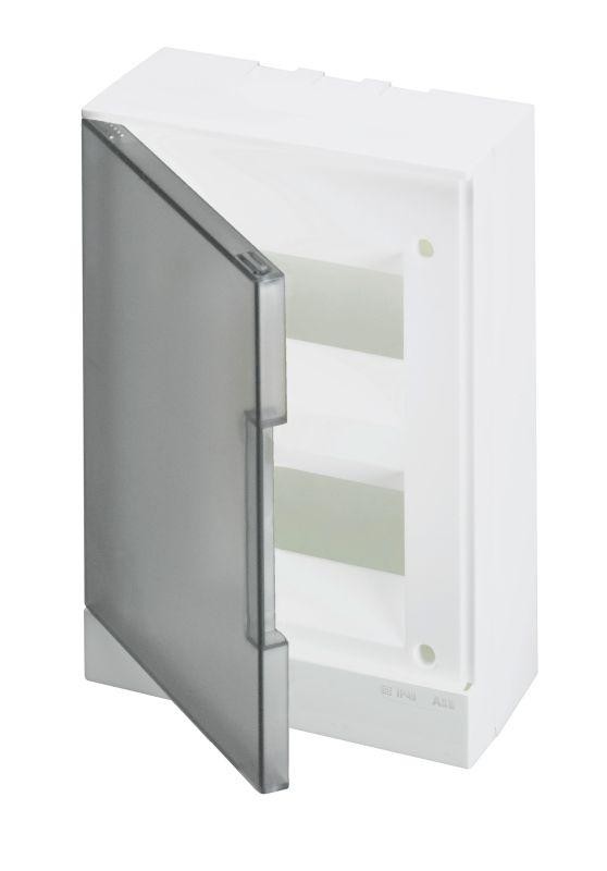  Бокс настенный Basic E 16М сер. прозр. дверь (с клемм) ABB 1SZR004002A2205 