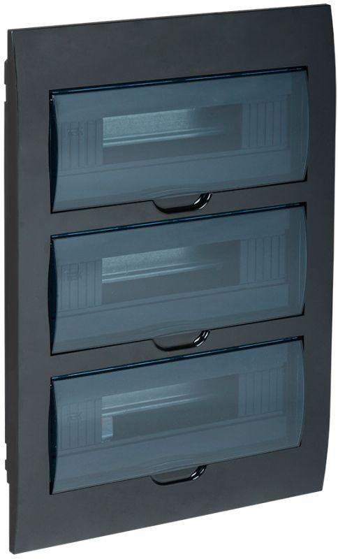  Корпус модульный пластиковый ЩРВ-П-36 IP41 встраив. черн. IEK MKP12-V-36-41-K02 