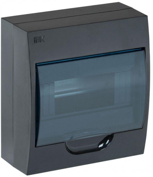  Корпус модульный пластиковый ЩРН-П-8 IP41 навесной черн. IEK MKP12-N-08-41-K02 