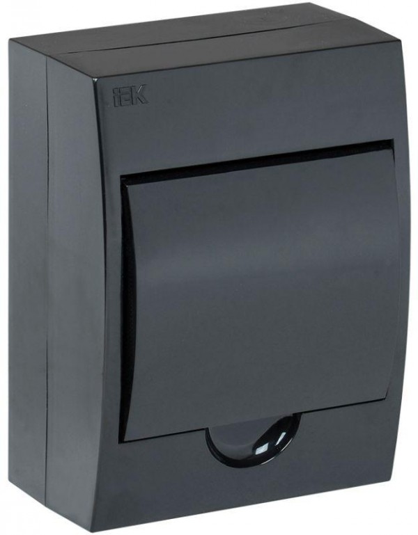 Корпус модульный пластиковый ЩРН-П-6 IP41 навесной черн. черн. дверь IEK MKP13-N-06-41-K02 