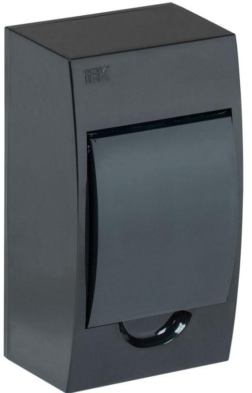  Корпус модульный пластиковый ЩРН-П-4 IP41 навесной черн. IEK MKP12-N-04-41-K02 
