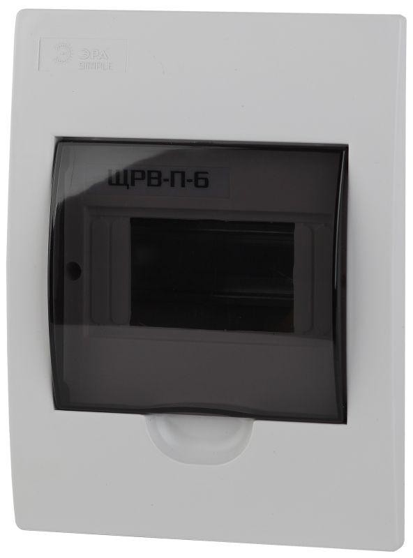  Корпус пластиковый ЩРВ-П-06 SIMPLE без шин и монт. комп. BOXF06_E ЭРА Б0047707 