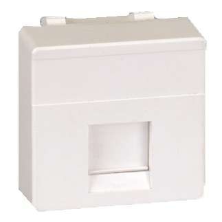  Адаптер на 1 RJ45(12) коннектор широкий шторка Simon27 сер. 27087-37 