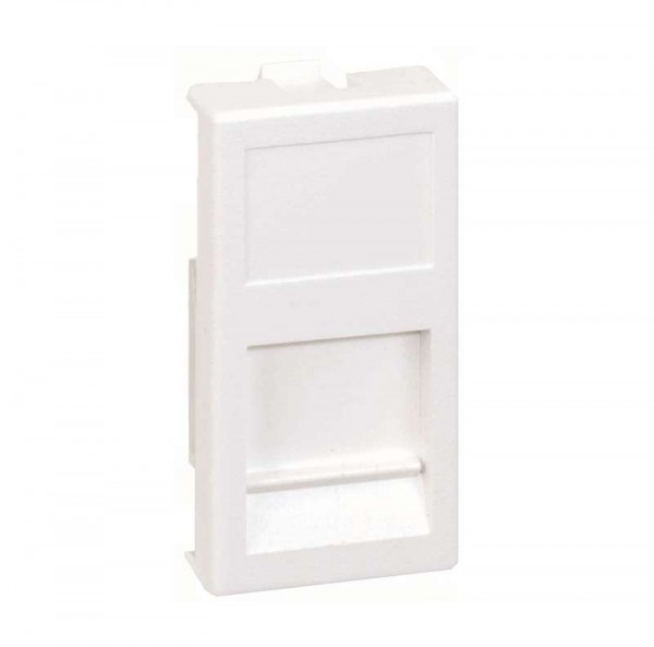  Адаптер на 1 RJ45 коннектор CJ545U(FM); CJ546U(FM) защ. шторки 22.5х45мм алюм. Simon Connect KA76-8 