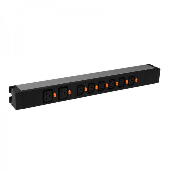  Блок распределения питания PDU 6 роз. С13 и 2 роз. С19 клеммный блок 19дюйм 16А Leg 646809 