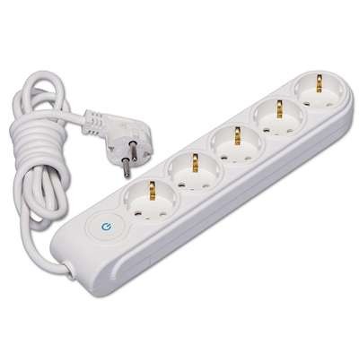  Удлинитель 5х5м с заземл. 16А защ. шторки Makel N5310063 