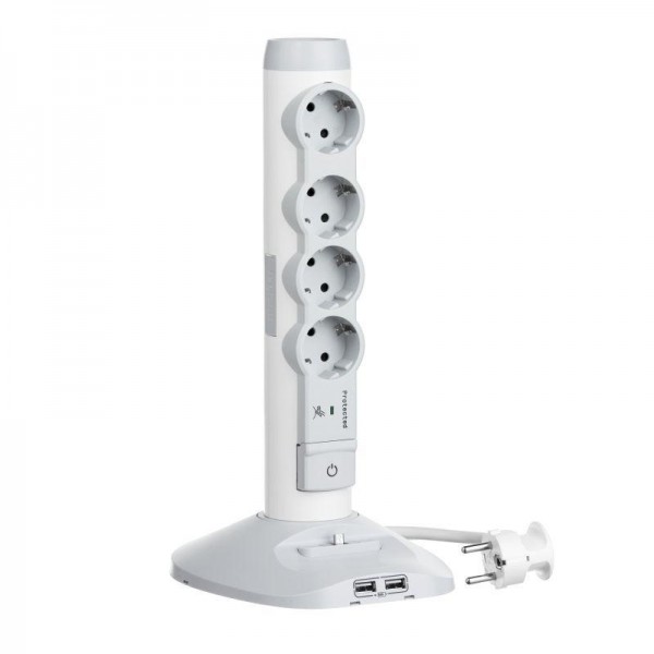  Стойка 2хUSB+microUSB+4х(2К+З) Leg 694614 