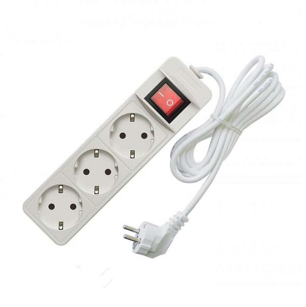  Удлинитель 3х3м с заземл. 16А IP20 3.5кВт с выкл. Союз 481S-8303 