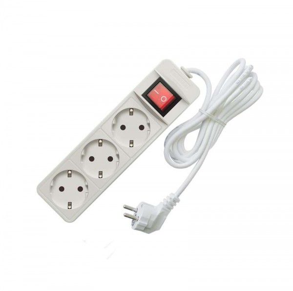  Удлинитель 3х3м с заземл. 10А IP20 2.2кВт с выкл. Союз 481S-7303 