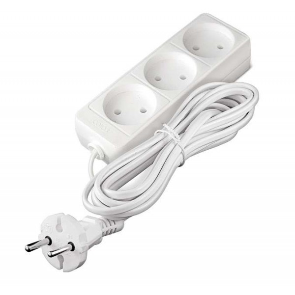  Удлинитель 3х3м без заземл. 6А IP20 ШВВП 1.3кВт Союз 481S-0303 