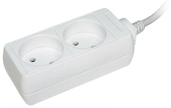  Удлинитель 2х5м без заземл. 10А IP20 У2 2P ИЭК WYP10-06-02-05-N 