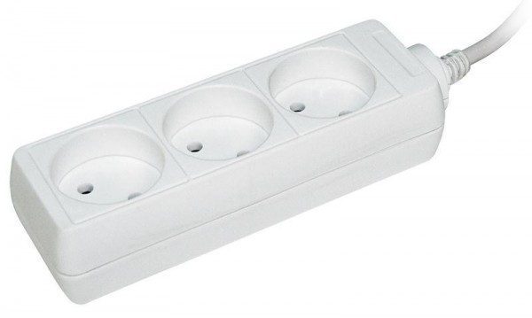  Удлинитель 3х3м без заземл. 10А IP20 У3 2P ИЭК WYP10-06-03-03-N 