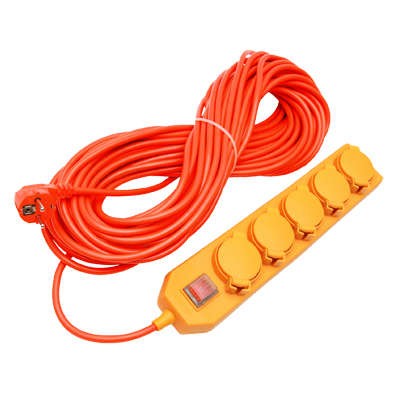 Удлинитель 5х10м с заземл. 16А IP44 У10-026 с выкл. с индик. ПВС 3х1.5 розетки с защ. крышкой UNIVersal 9633922 