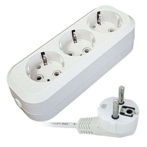  Удлинитель 3х2м с заземл. 16А IP20 Е-303 АБС-пл. ПВС 3х1 UNIVersal 9631976 