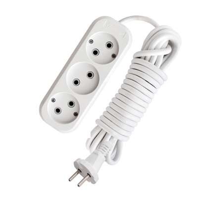  Удлинитель 3х2м без заземл. 10А IP20 Е-203 АБС-пл. ПВС 2х0.75 UNIVersal 9631963 