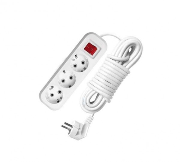  Удлинитель 3х2м с заземл. 16А IP20 S-303 с выкл. ПВС 3х1 UNIVersal 9634418 