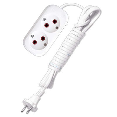  Удлинитель 2х3м без заземл. 6А IP20 У6-011 ШВВП 2х0.75 UNIVersal 9631912 